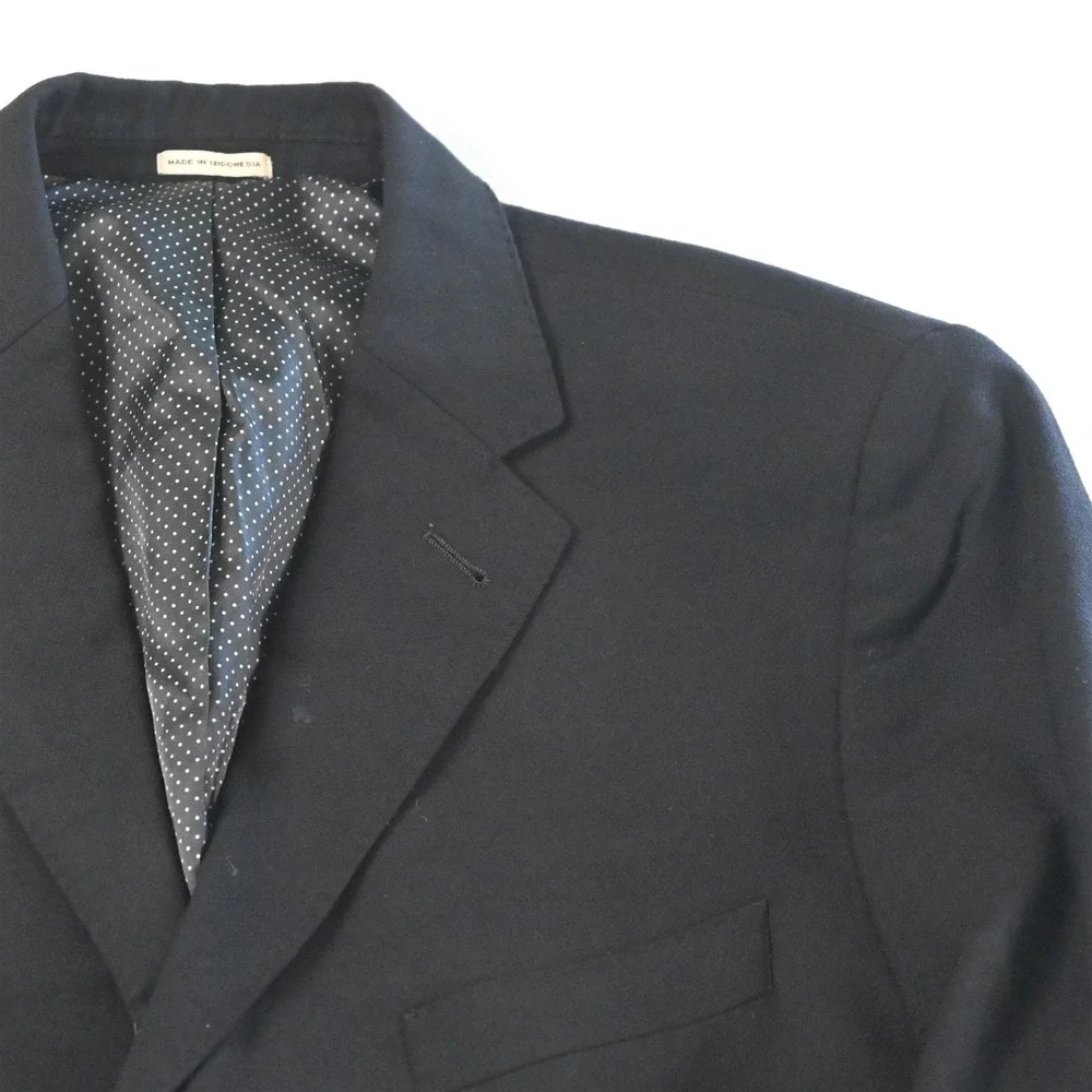 Joseph Abboud 42S Black Super 120s Wool Slim Mens Blazer Suit Jacket Sport Coat